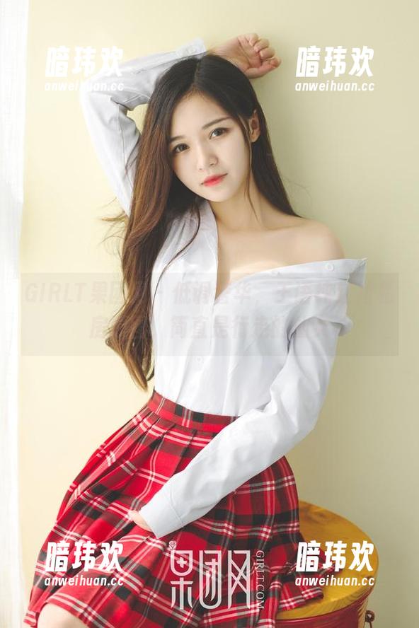 GIRLT果团网-王语纯 GIRLT果团网 - 低调奢华,王语纯红裙私房原图,简直是行走的仙女